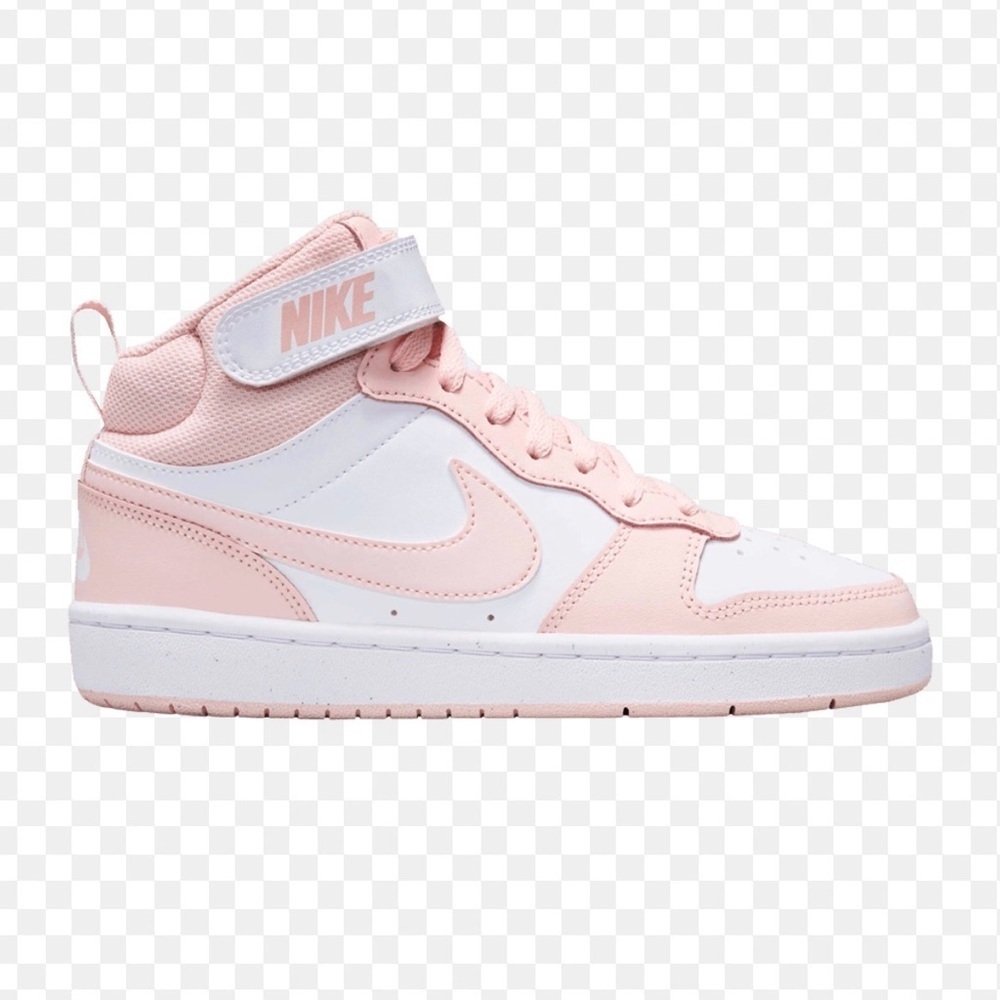 Nike Women’s Mid-Top Sneakers in Pink and White - Picture 1 of 10